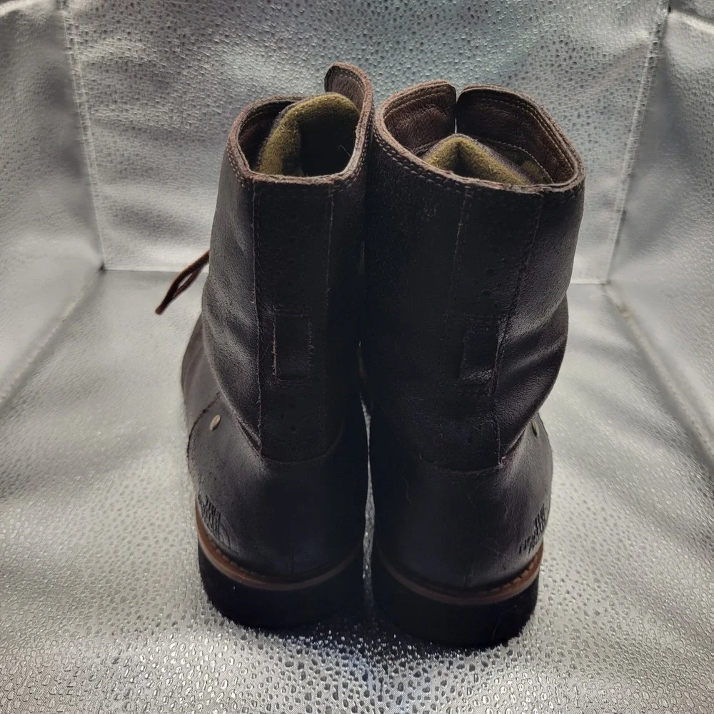 The North Face Womens US 8 EU 39 Ballard Lace II Brown Leather Boots Distressed